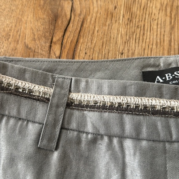 RARE ABS LINEN PANTS SIZE 6 RETAIL $206.00!! - Picture 3 of 10